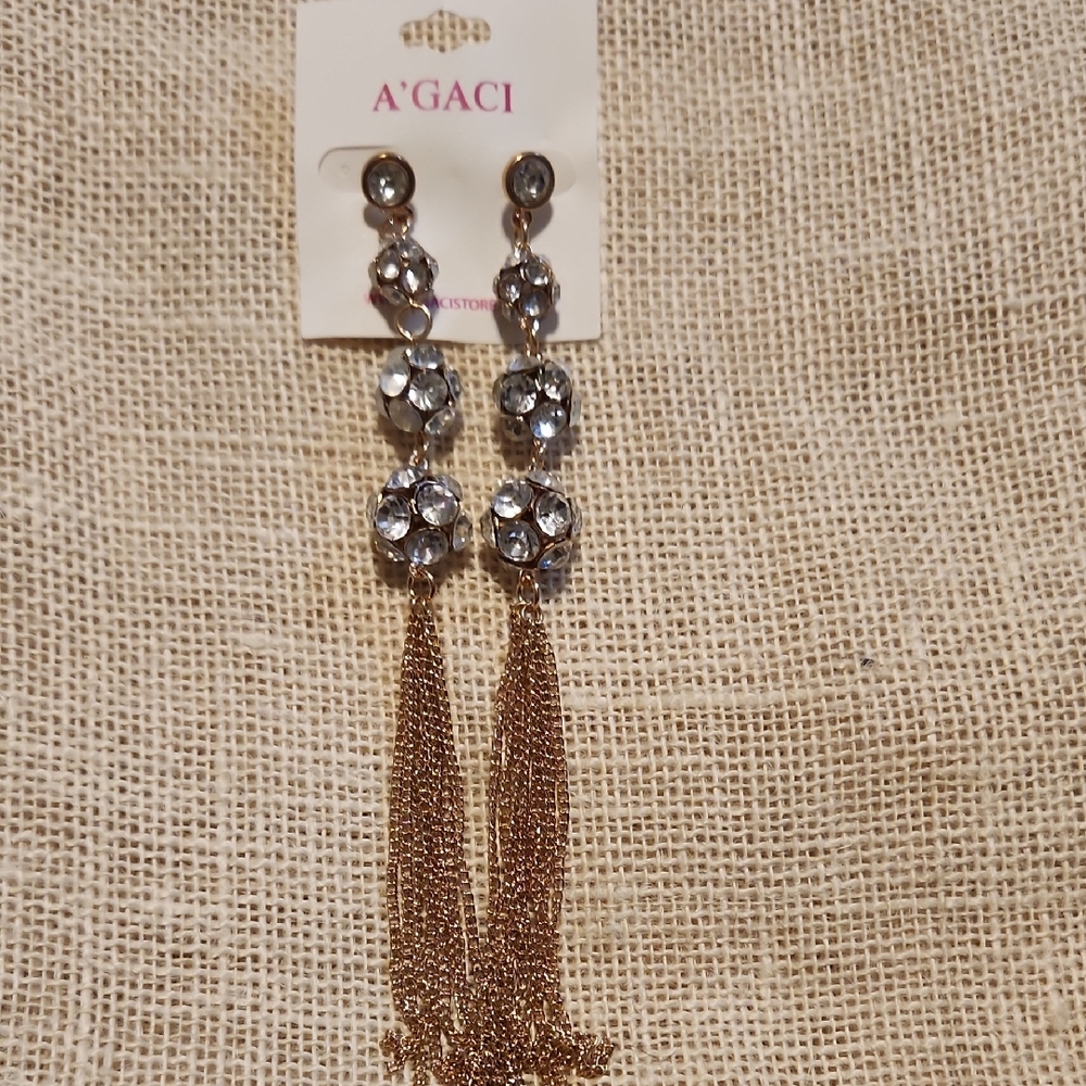 🔥3 For 10🔥 A'GACI Metallic Tassel Earrings